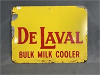 Antique De Laval Bulk Milk Cooler Sign