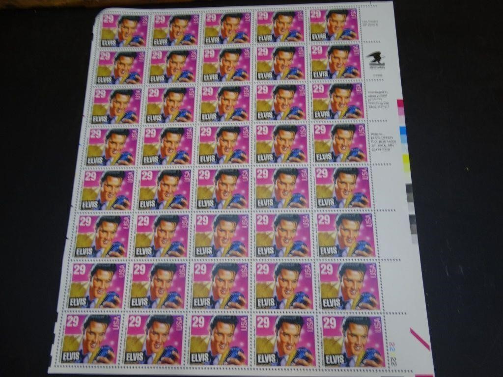 Elvis Presley Unused 29 Cents Unused U.S. Stamps