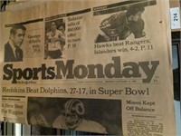 SPORTS MONDAY OLD PAPERS JAN 31, 1983