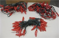 3 Strands Of Red Chile Lights - Works