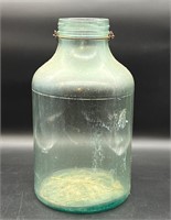 ANTIQUE GREEN TINT 5-6 GALLON GLASS JAR
