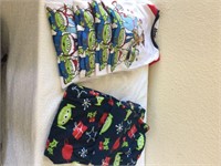 Lot of Toy Story Christmas pajamas for family