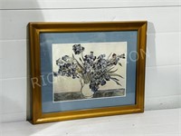 "Vase of Irises" Van Gogh print