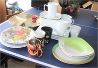 Selection of Ceramic Dinnerware; Plates, Mugs