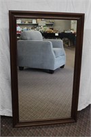 Gibbard sold cherry framed mirror, 49 X 24" X