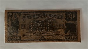 Vintage Reproduction of “ REPUBLIC OF HAWAII”  $20