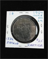 CANADIAN DOLLAR COIN - 1984 - UNCIRCULATED