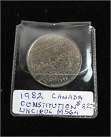 CANADIAN DOLLAR CONSTITION - 1982 - UNCIRCULATED