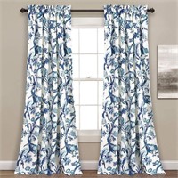 LUSH DECOR BLUE CURTAINS 120X52'' $64