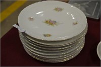 set of early rose plates