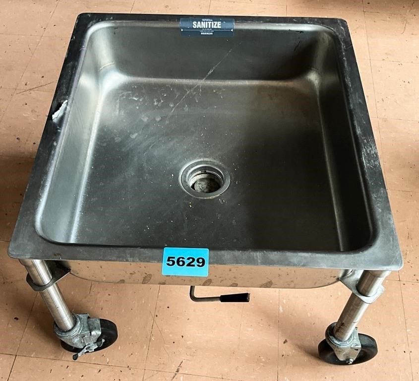 Stainless Sink W/Rollers