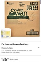 White Swan 05144 2-Ply Toilet Paper, 429 Sheets,
