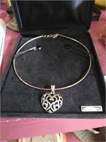Beautiful, Sterling Silver, heart pendant