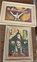 Original small works of art by J. Swinton (old