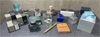 VINTAGE INK WELLS & INKS