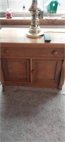 Side table with cabinet 30x 18x23in