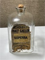 VINTAGE EMBALMING FLUID JAR