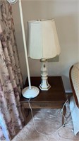 End table and lamps