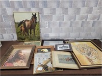 Large lot of wall art