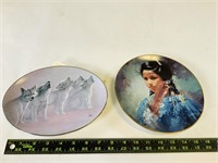2pcs native american decorative plates