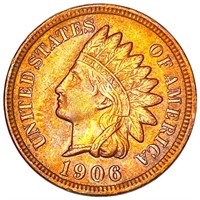 1906 Indian Head Penny NEARLY UNCIRCULATED