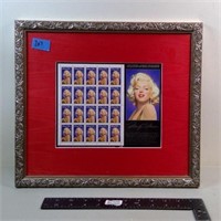 1995 Marilyn Monroe Framed US Stamp Sheet