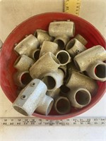 Bucket Full Of Fence Post Parts