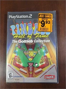 SEALED NEW PS2 PIN BALL HALL OF FAME VIDEO GAME