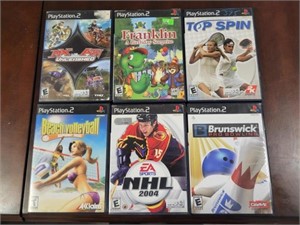SIX PS2 VIDEO GAMES