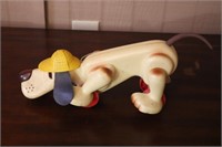 Vintage Romper Room/Hasbro Digger Dog Pull Toy
