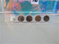 5 Uncirculated Encapsulated State Quarters