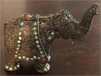 X - ANTIQUE EMBELLISHED ELEPHANT (S16)