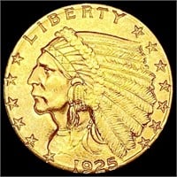 1925-D $2.50 Gold Quarter Eagle UNCIRCULATED