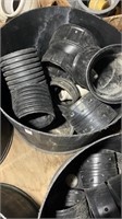 Plastic corrugated pipes and fittings