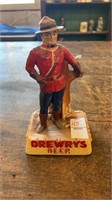 Drewry’s Beer Chalk Mounty Figure Display