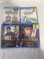 4Pk BLUE RAY MOVIES