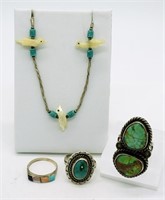 Navajo Style Turquois Jewelry Set