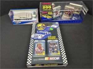 NASCAR collectible, race cards, diecast metal
