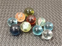 10 vintage marbles