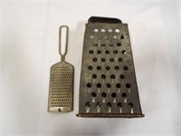 (2) OLD Metal Graters