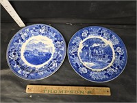 Staffordshire collector plates