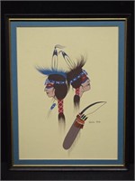 Original Art by Hunting Horse - Native American