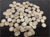$10 in Mercury Dimes