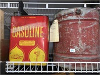 2 steel gas cans