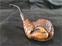 VTG Imported Briar Italian Carved Claw Pipe
