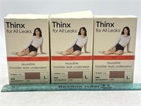 NEW Lot of 3- Women’s L ThinX Reusable Bladder