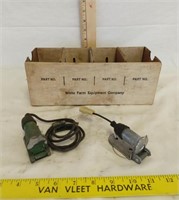 Accessory Light Socket & White Farm Parts Box