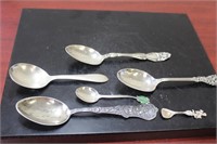 Lot of 6 Sterling Spoons