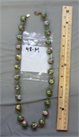 M- Cloisonne bead Chinese necklace