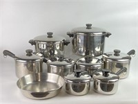 Selection of Vintage Revere Ware Pots & Pans